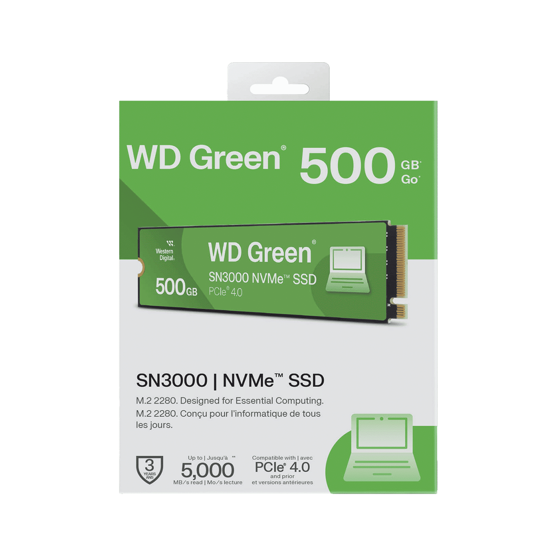 WD Green SN3000 NVMe SSD - 500GB