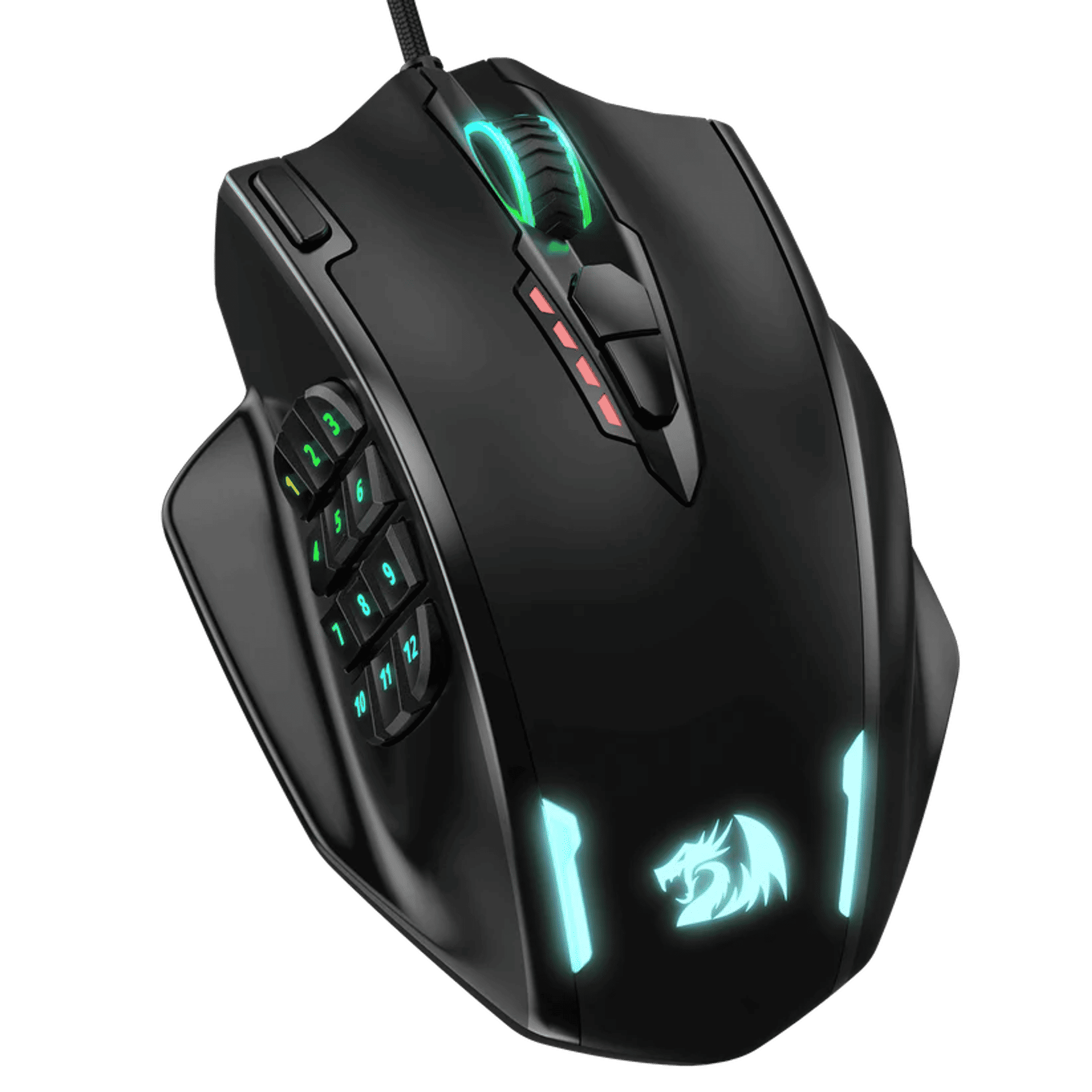 Redragon Impact M908 RGB MMO Laser Wired Gaming Mouse — image 2