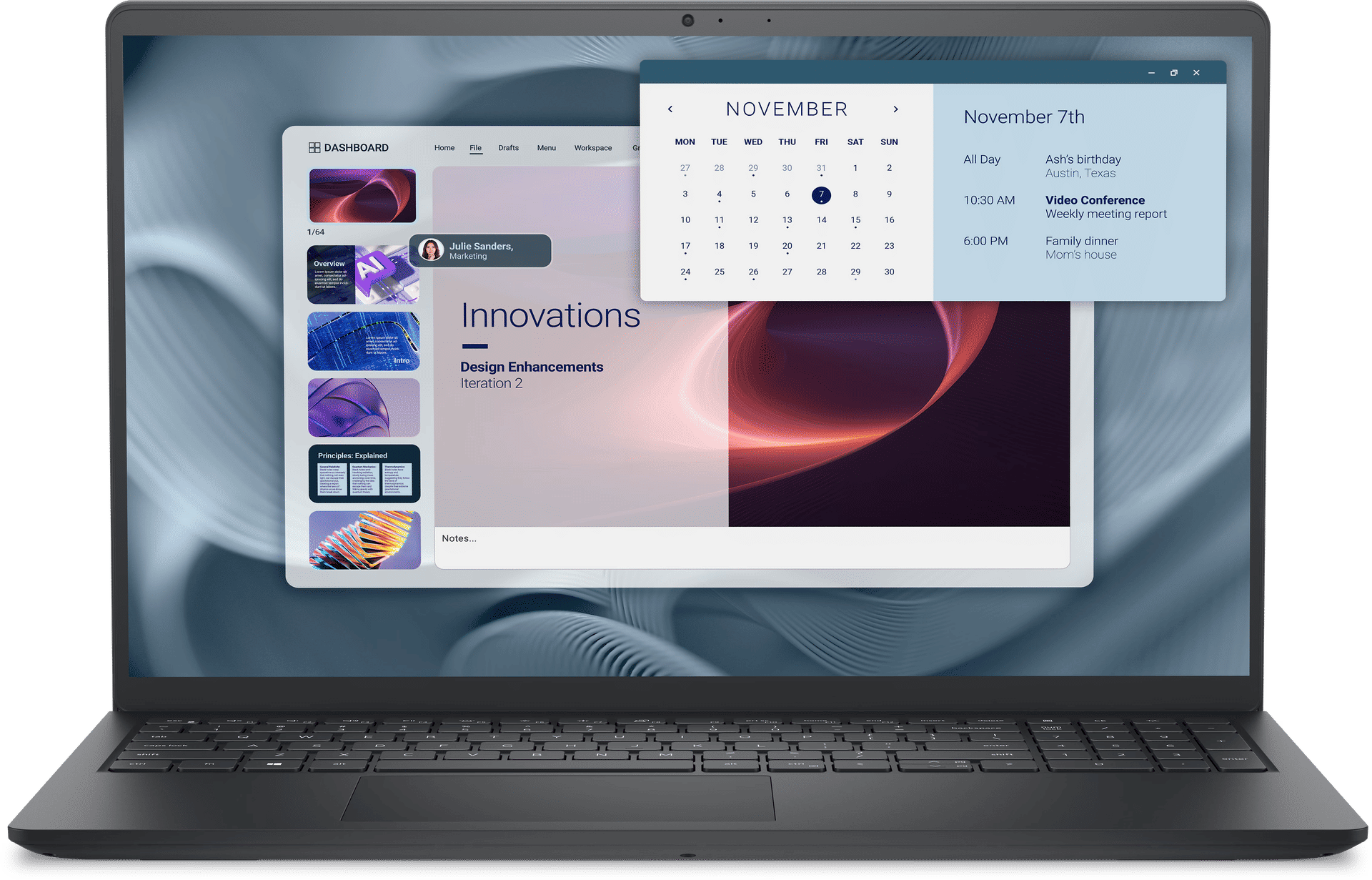 Dell Pro 15 Essential PV15250 - Core i7-1355U - RAM 8GB - 512GB - Intel UHD Graphics - 15.6" FHD IPS 120Hz