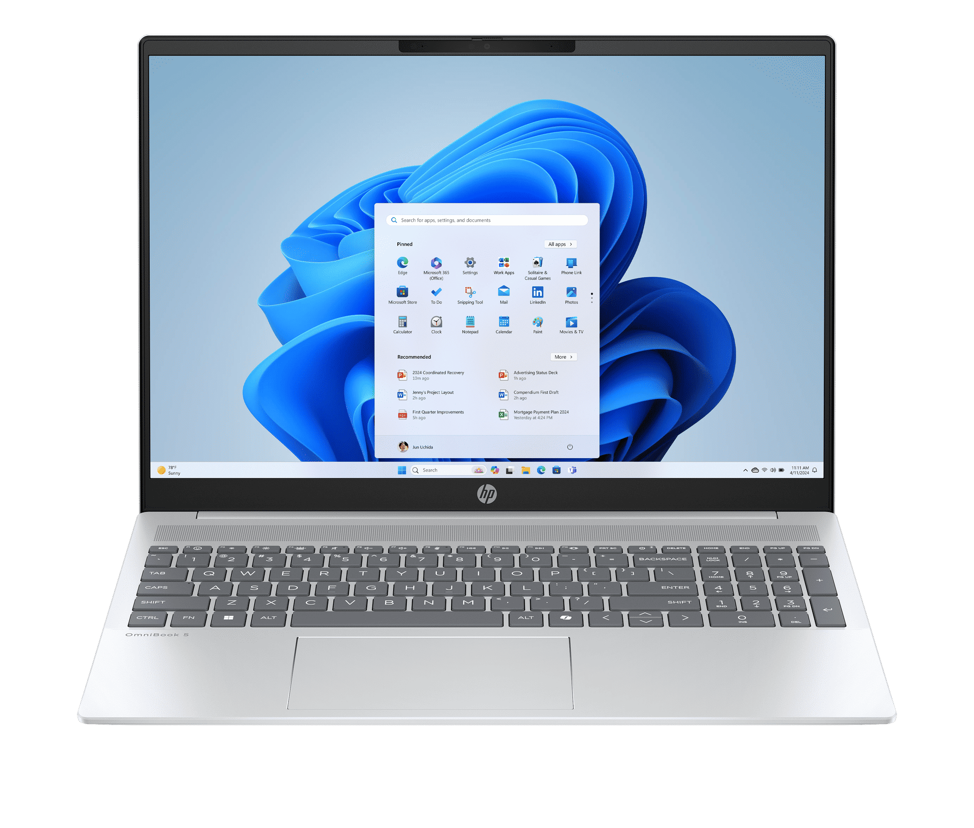 HP OmniBook 5 LaptopAI 16-af1017wm - Core Ultra 7 255U - RAM 16GB - SSD 1TB - Intel Graphics - 16" WUXGA IPS Touch — image 1
