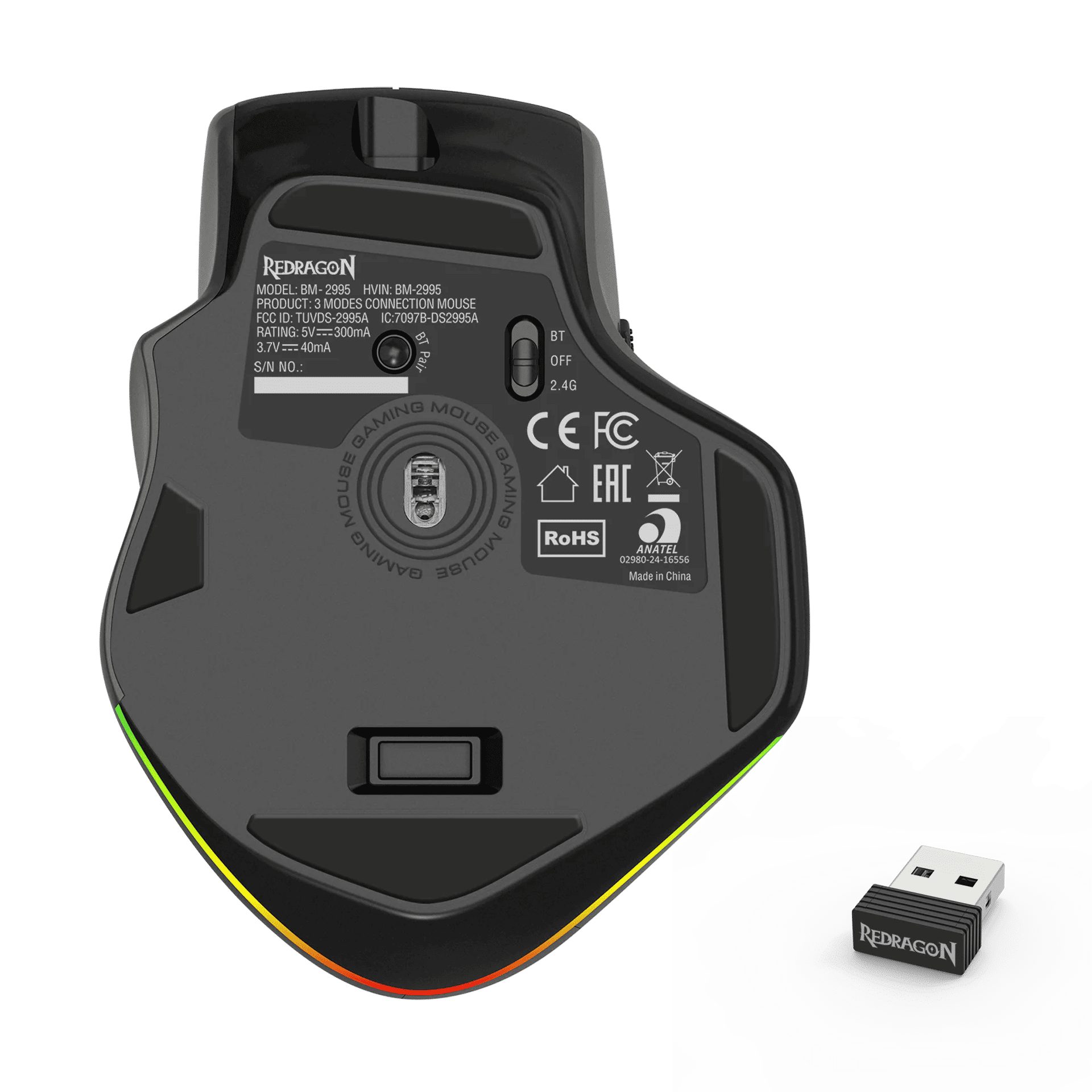 Redragon BM-2995 3-modes connection membrane mouse — image 8