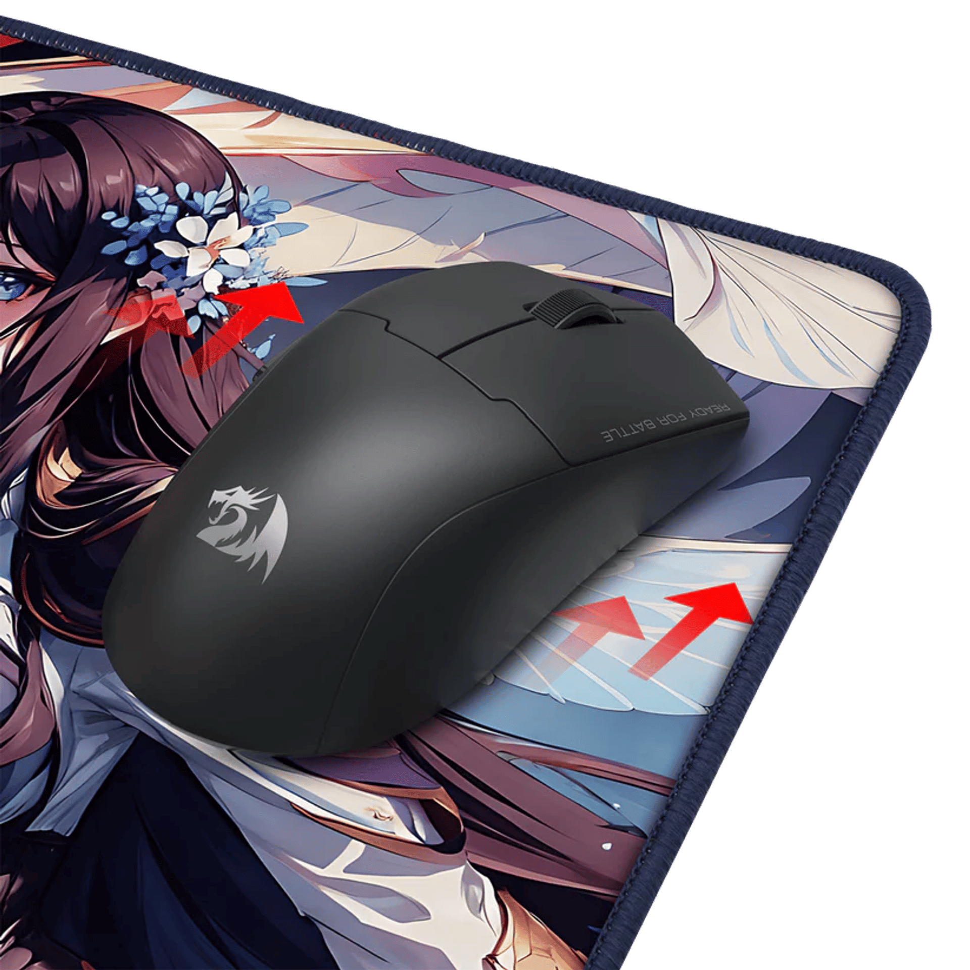 Redragon P046 Anime Blue Gaming MousePad Desk Mat — image 5
